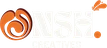 Unsh Creatives logo, white