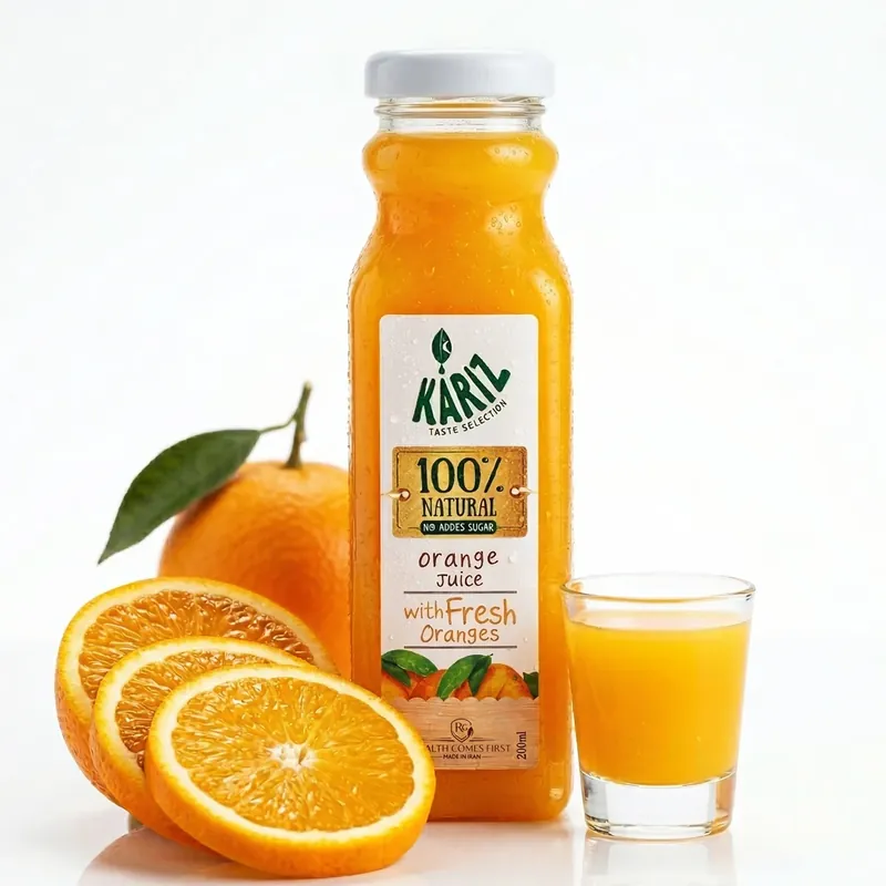 Kariz orange juice bottle, image 1 of 1